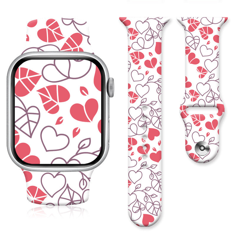 Wholesale Printed Silicone Watch Strap Wrist Band Watch Band